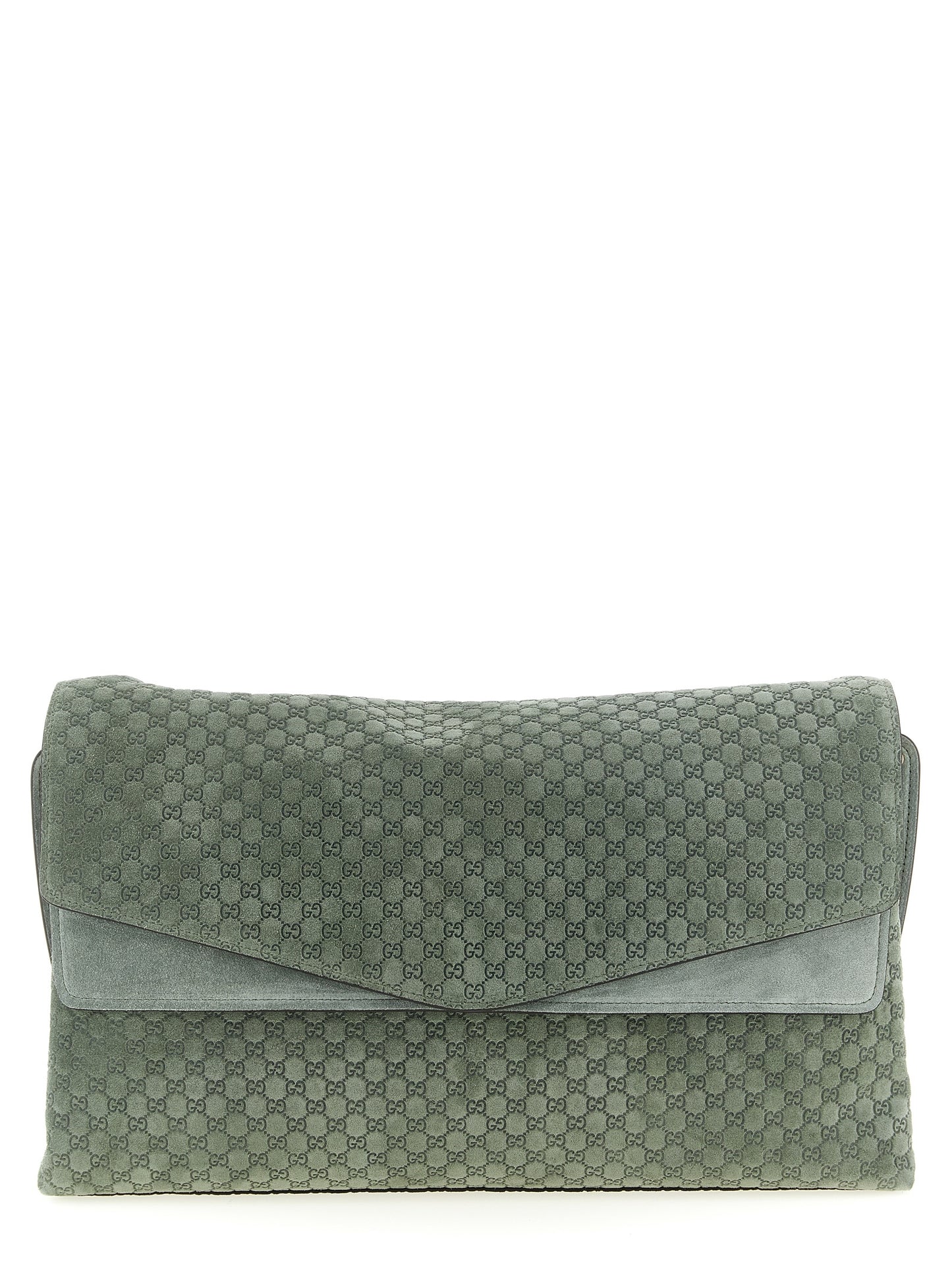 Gucci Women Gg Large Suede Shoulder Bag GUCCI