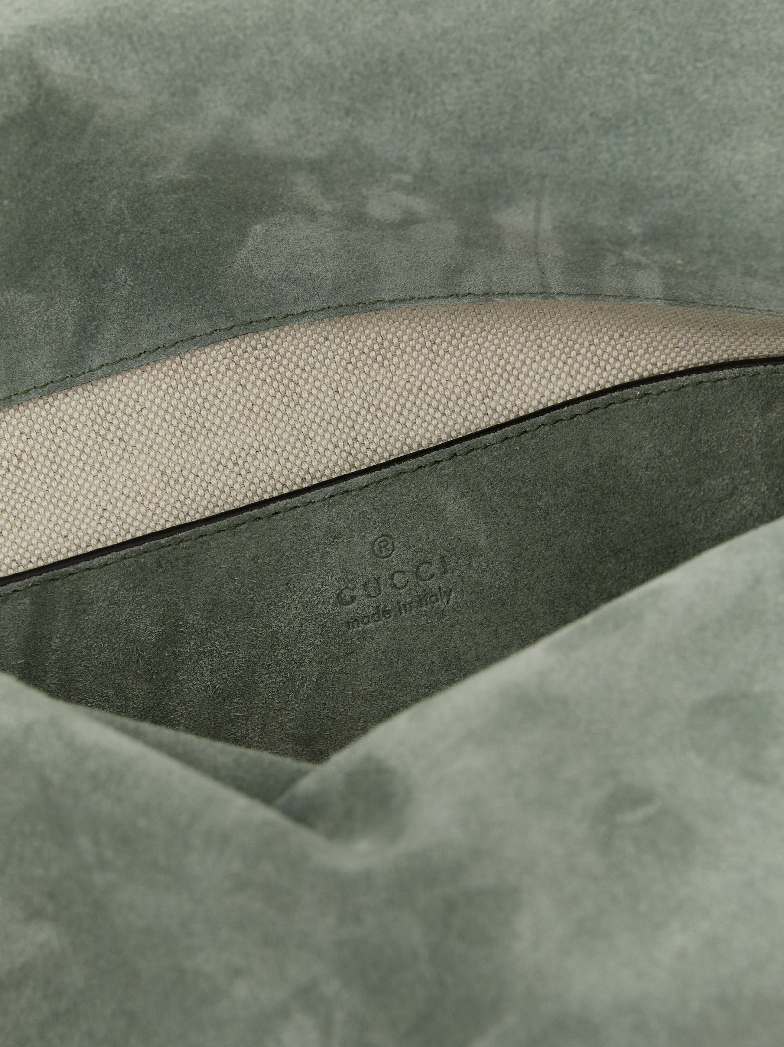 Gucci Women Gg Large Suede Shoulder Bag GUCCI