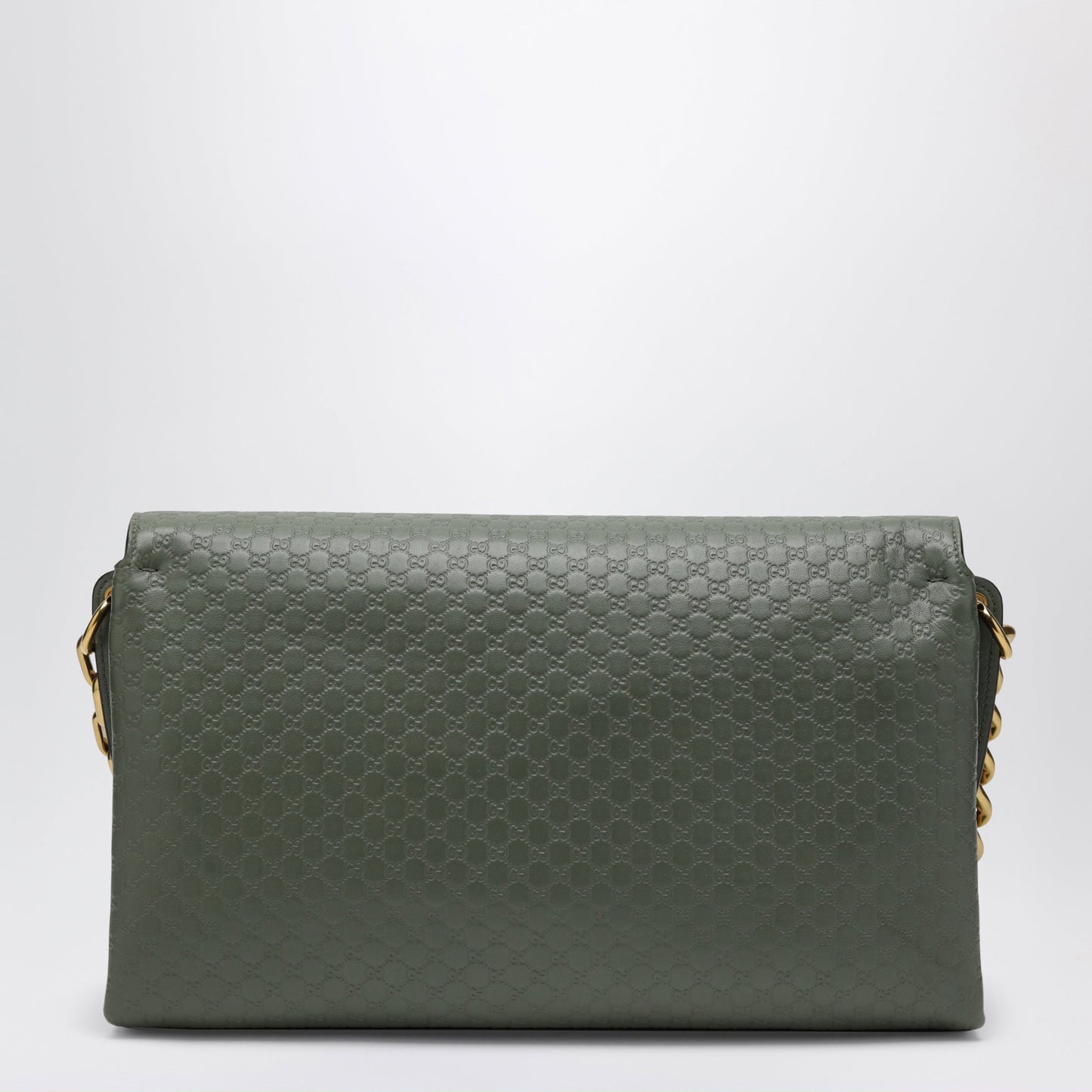 Gucci Large Chain Shoulder Bag In Sage Green Women GUCCI
