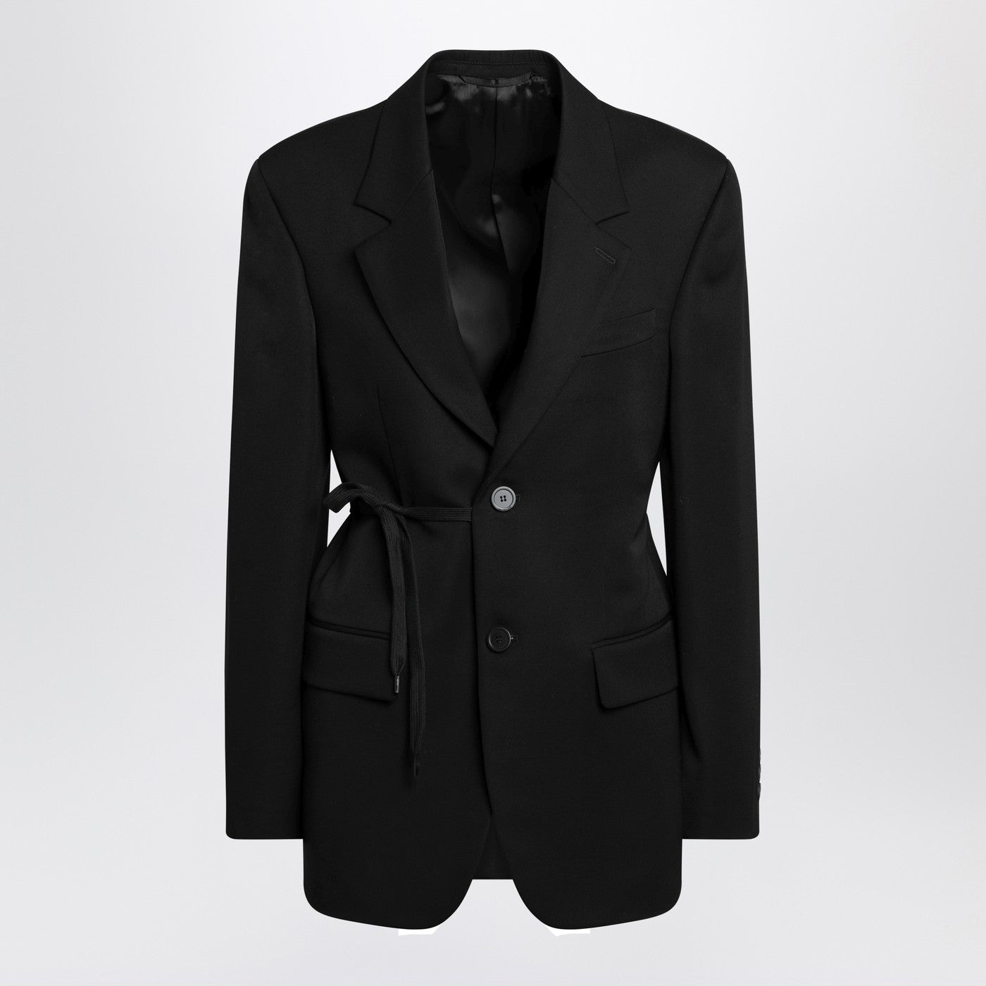Balenciaga Black Jacket With Side Tie Women BALENCIAGA