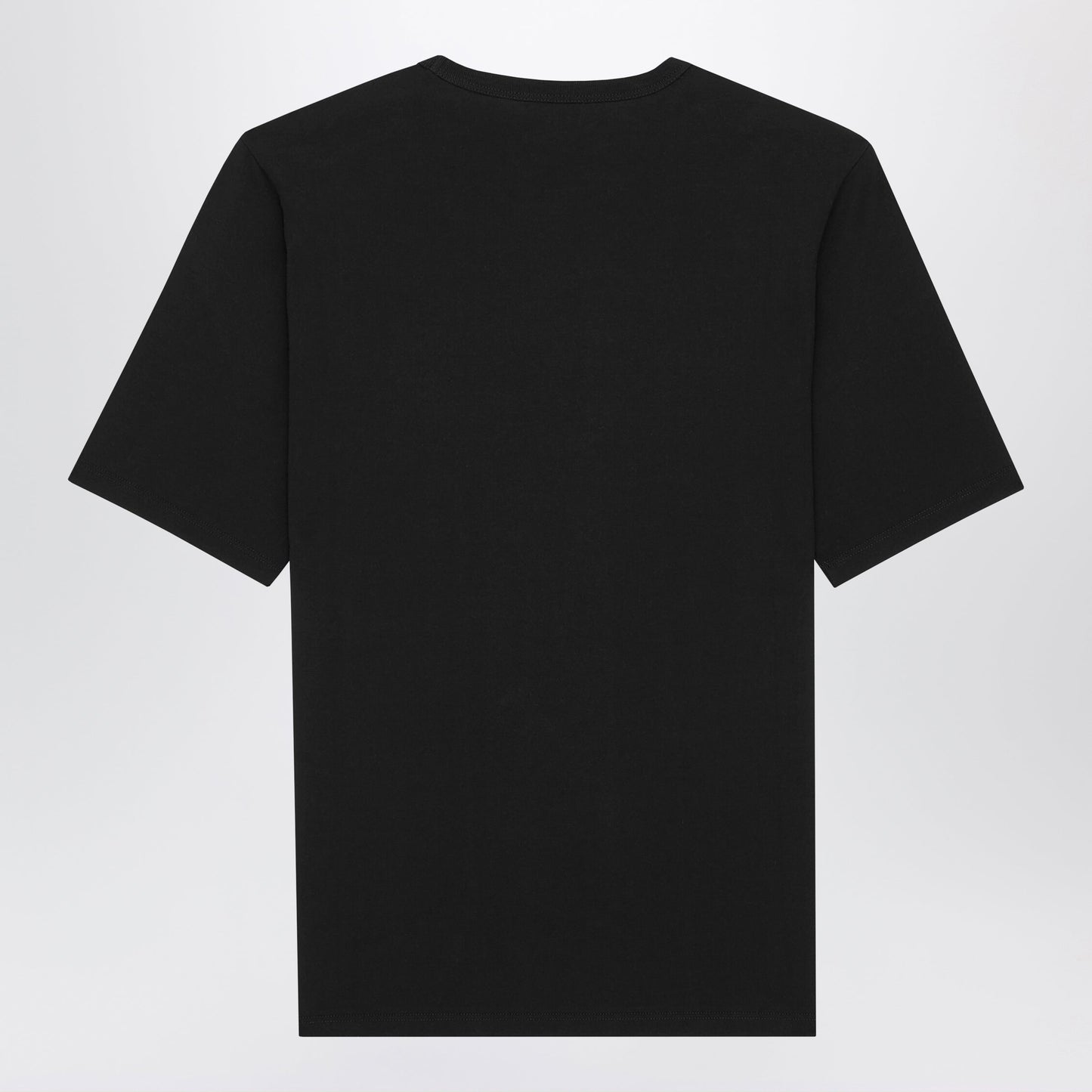 Saint Laurent Black Oversized T-Shirt With Logo Embroidery Men SAINT LAURENT