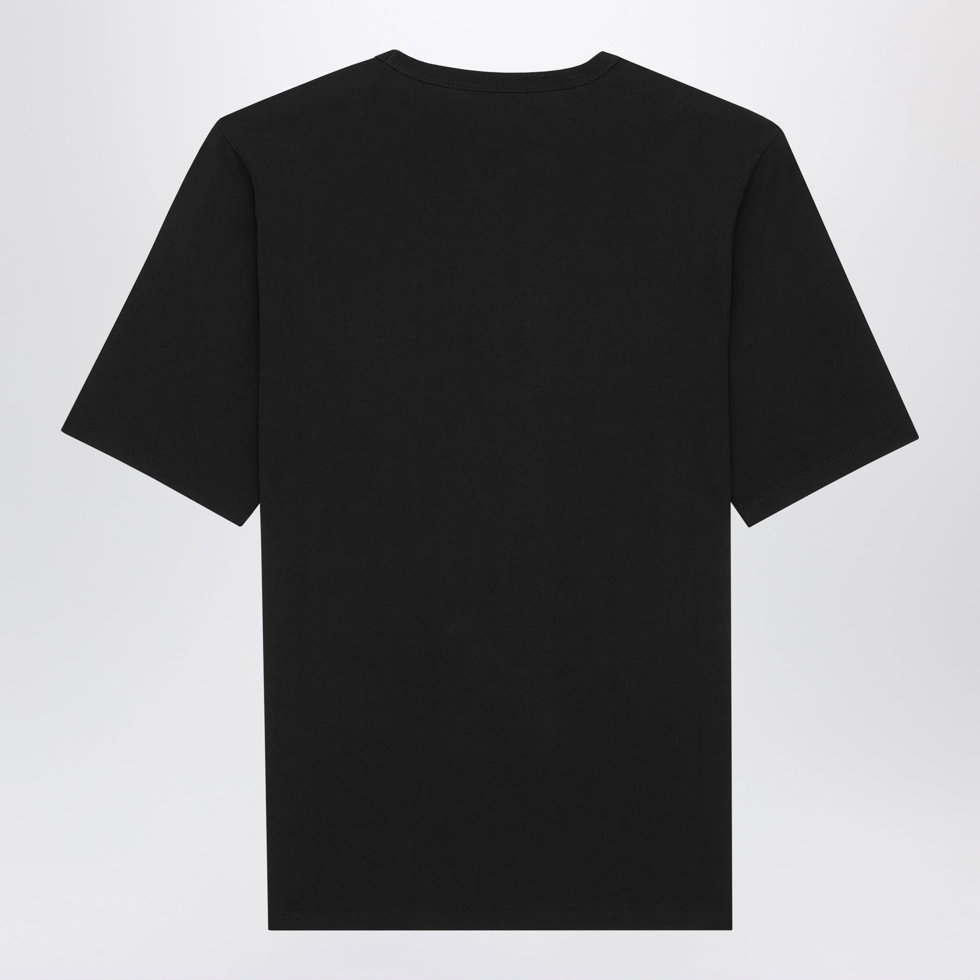Saint Laurent Black Oversized T-Shirt With Logo Embroidery Men SAINT LAURENT