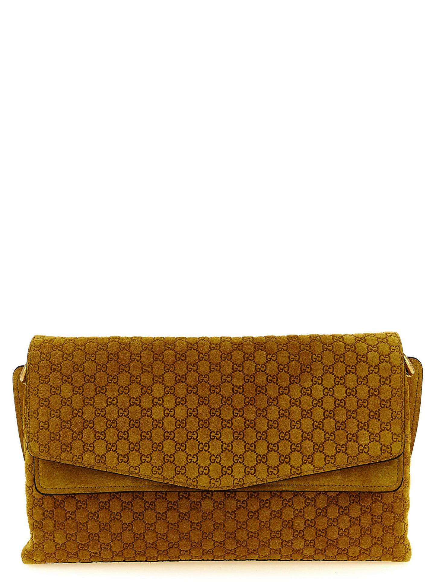 Gucci Women Gg Medium Suede Shoulder Bag GUCCI