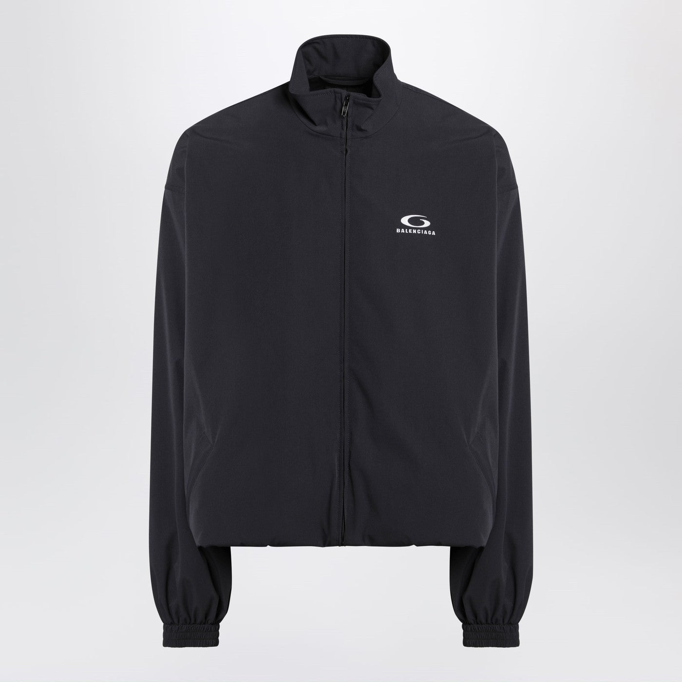 Balenciaga Black Washed Loop Sports Icon Zip Jacket Men BALENCIAGA