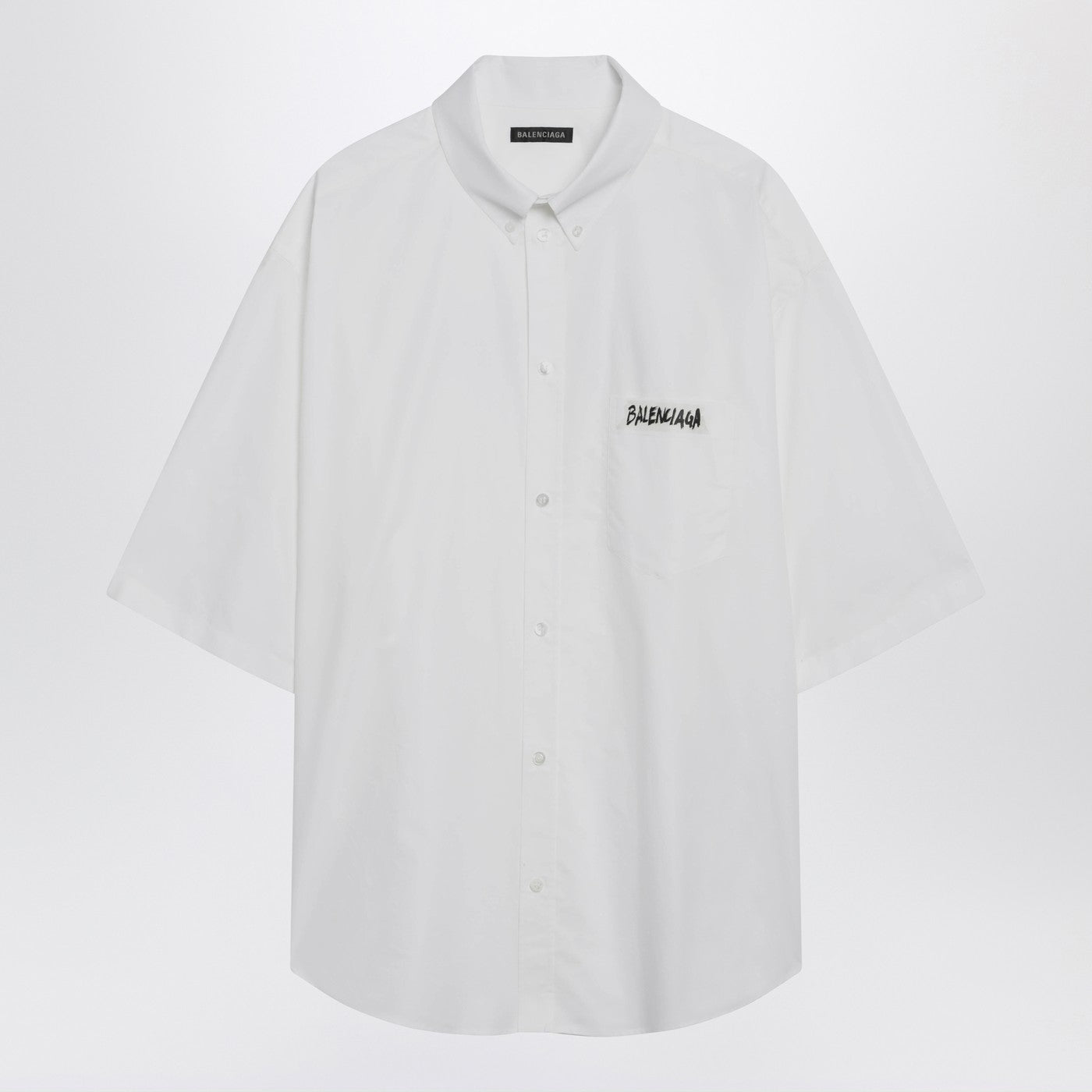 Balenciaga White Masking Tape Shirt Men BALENCIAGA