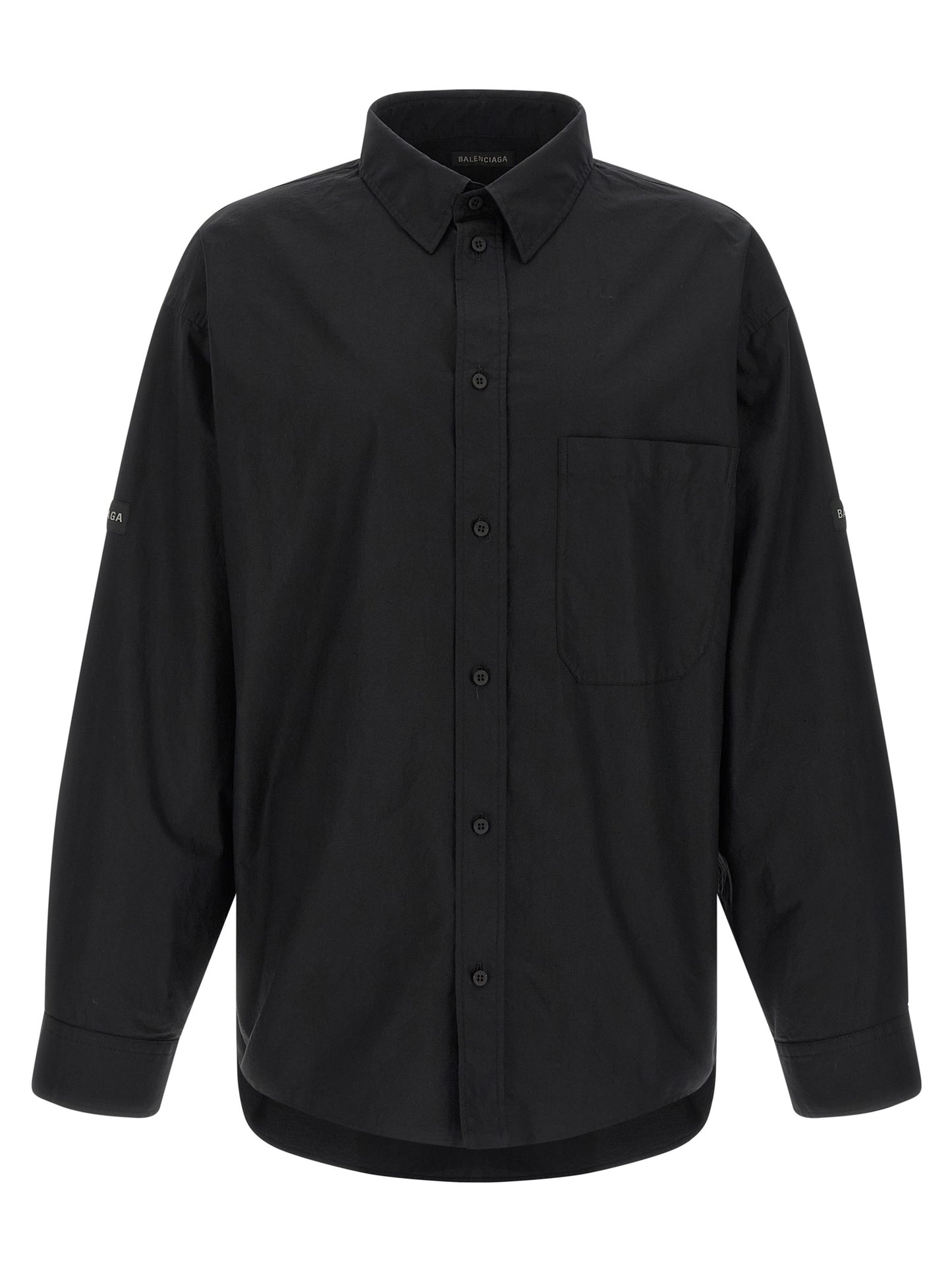 Balenciaga Men Logo Patch Shirt BALENCIAGA