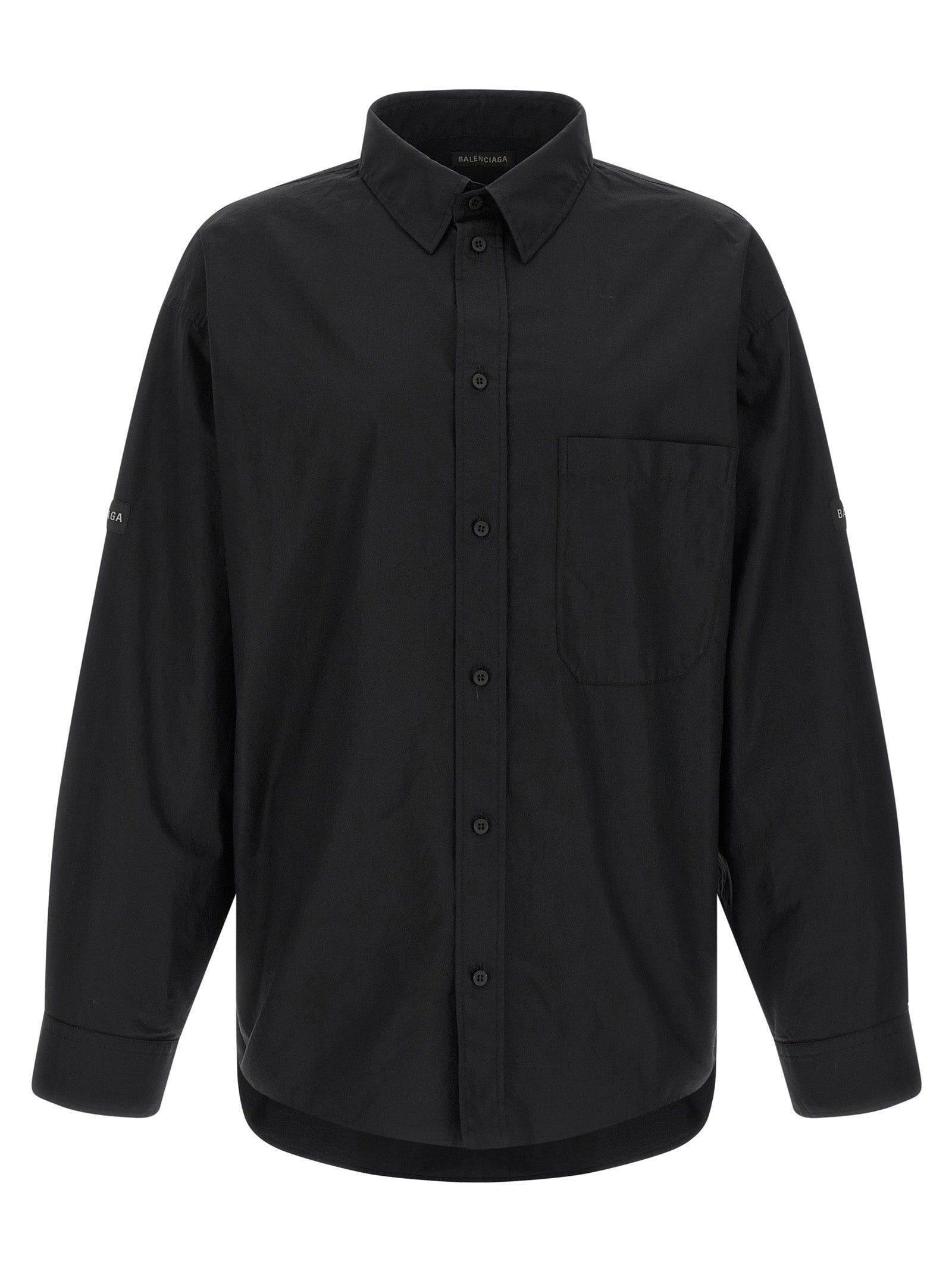 Balenciaga Men Logo Patch Shirt BALENCIAGA