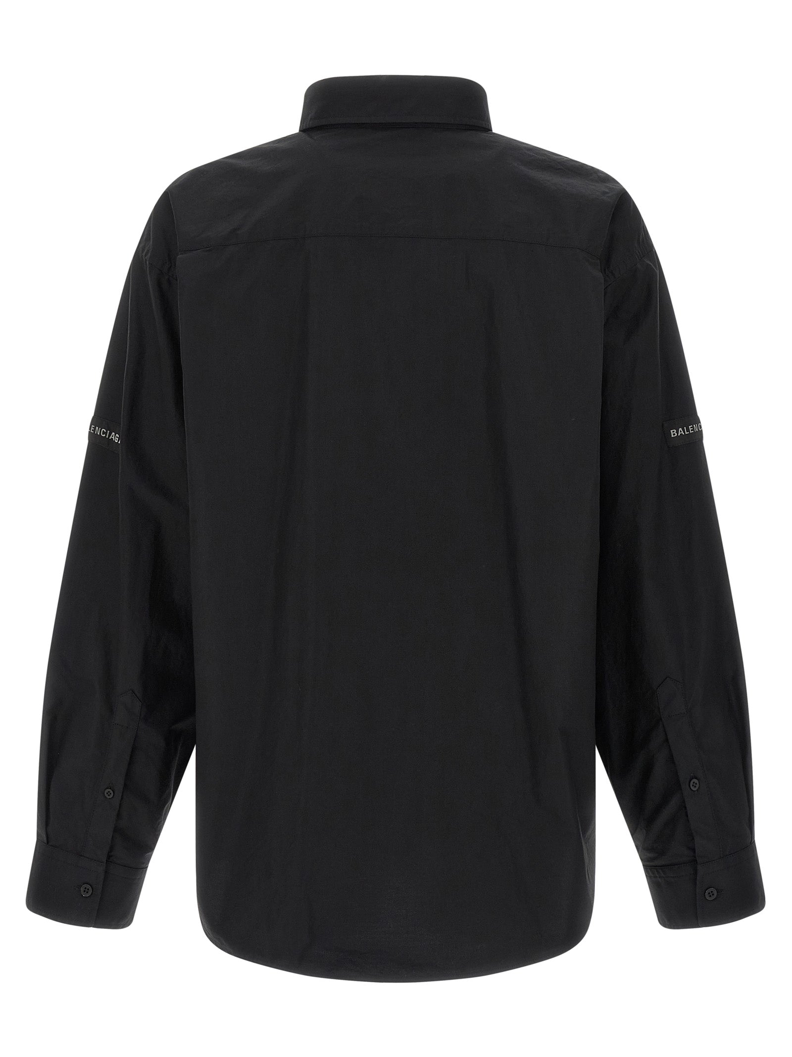 Balenciaga Men Logo Patch Shirt BALENCIAGA