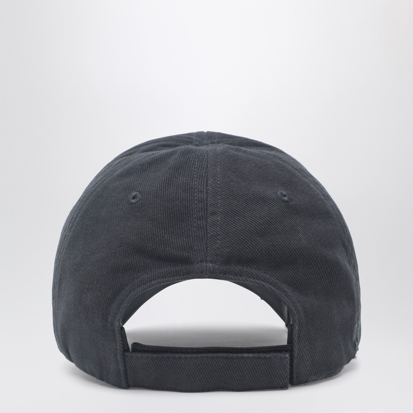 Balenciaga Black Washed-Effect Masking Tape Cap Men BALENCIAGA