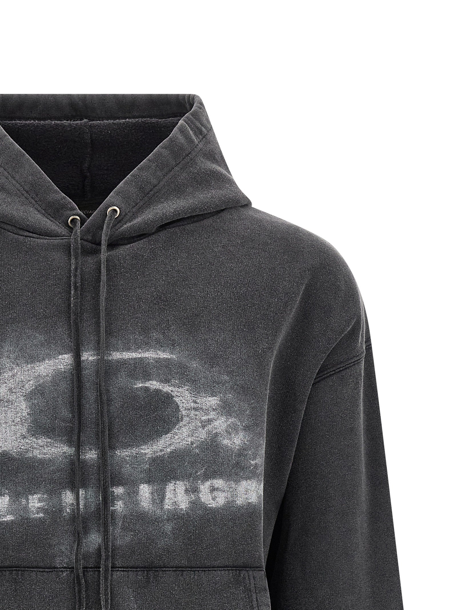 Balenciaga Men 'Washed Crayon Loop' Hoodie BALENCIAGA