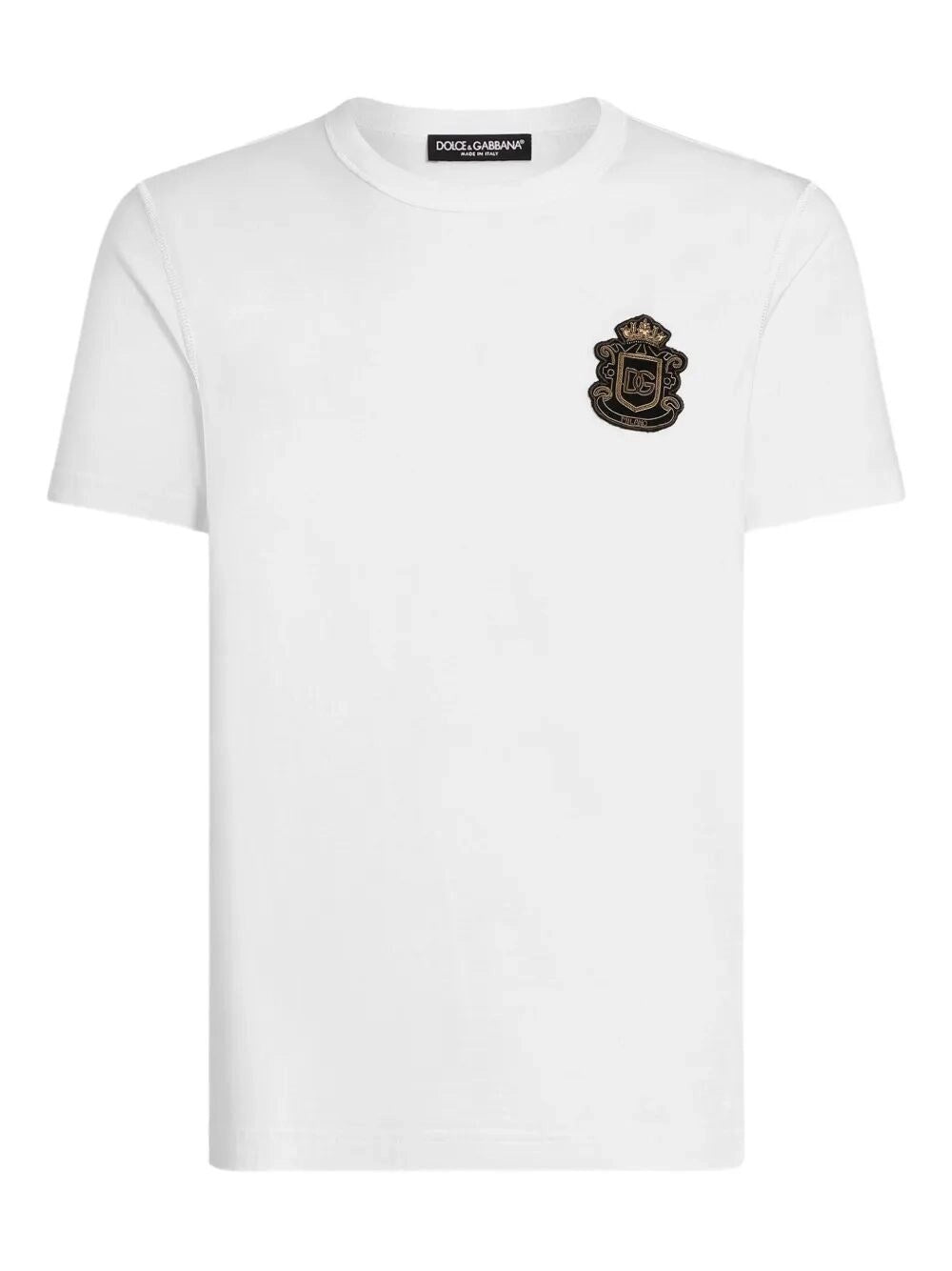Dolce & Gabbana Men T-Shirt With Embroidery DOLCE & GABBANA