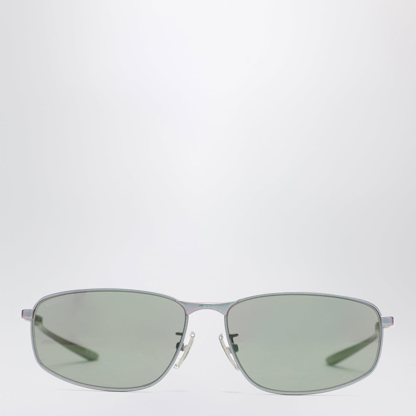 Balenciaga Rectangular Pink Metallic Sunglasses Women BALENCIAGA