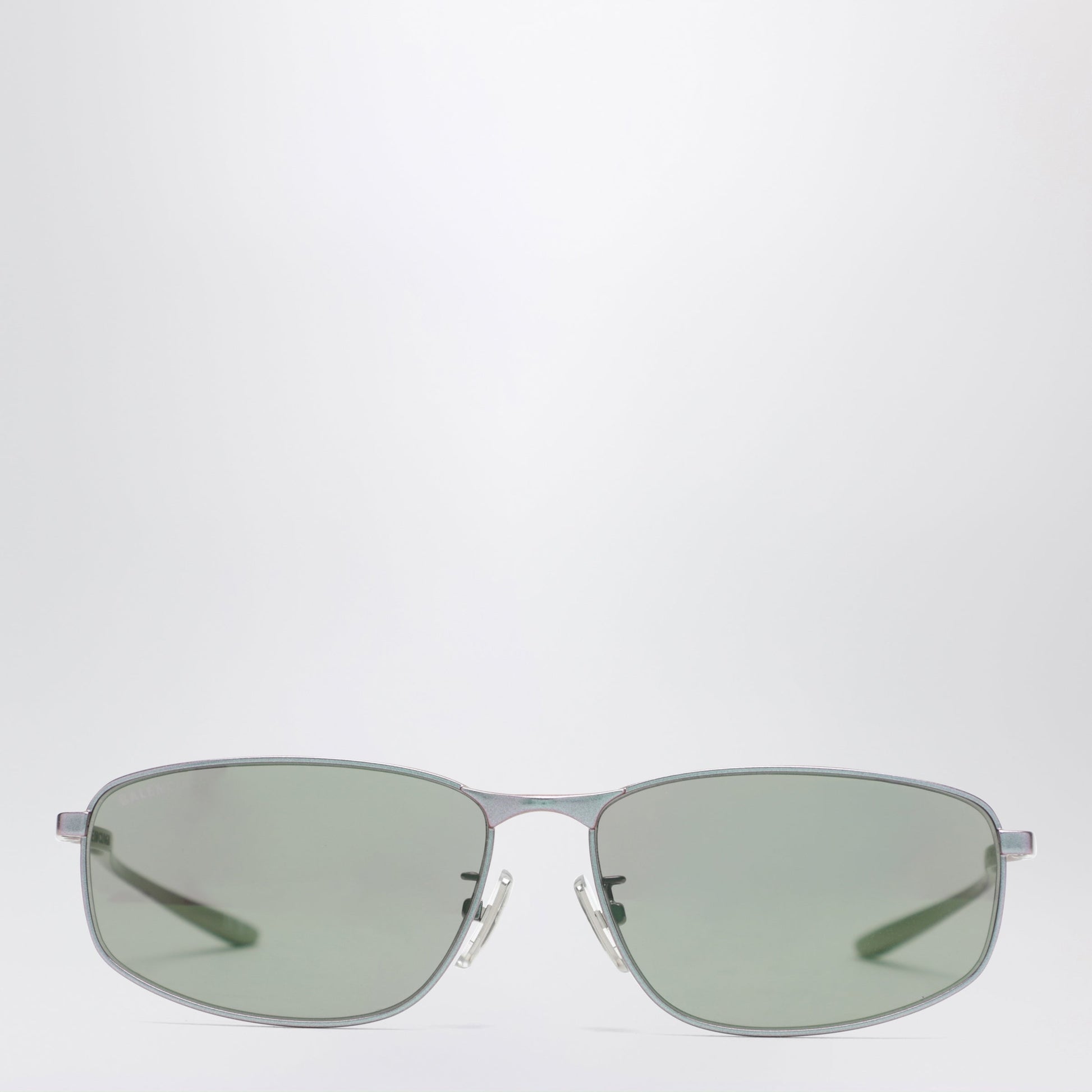 Balenciaga Rectangular Pink Metallic Sunglasses Women BALENCIAGA