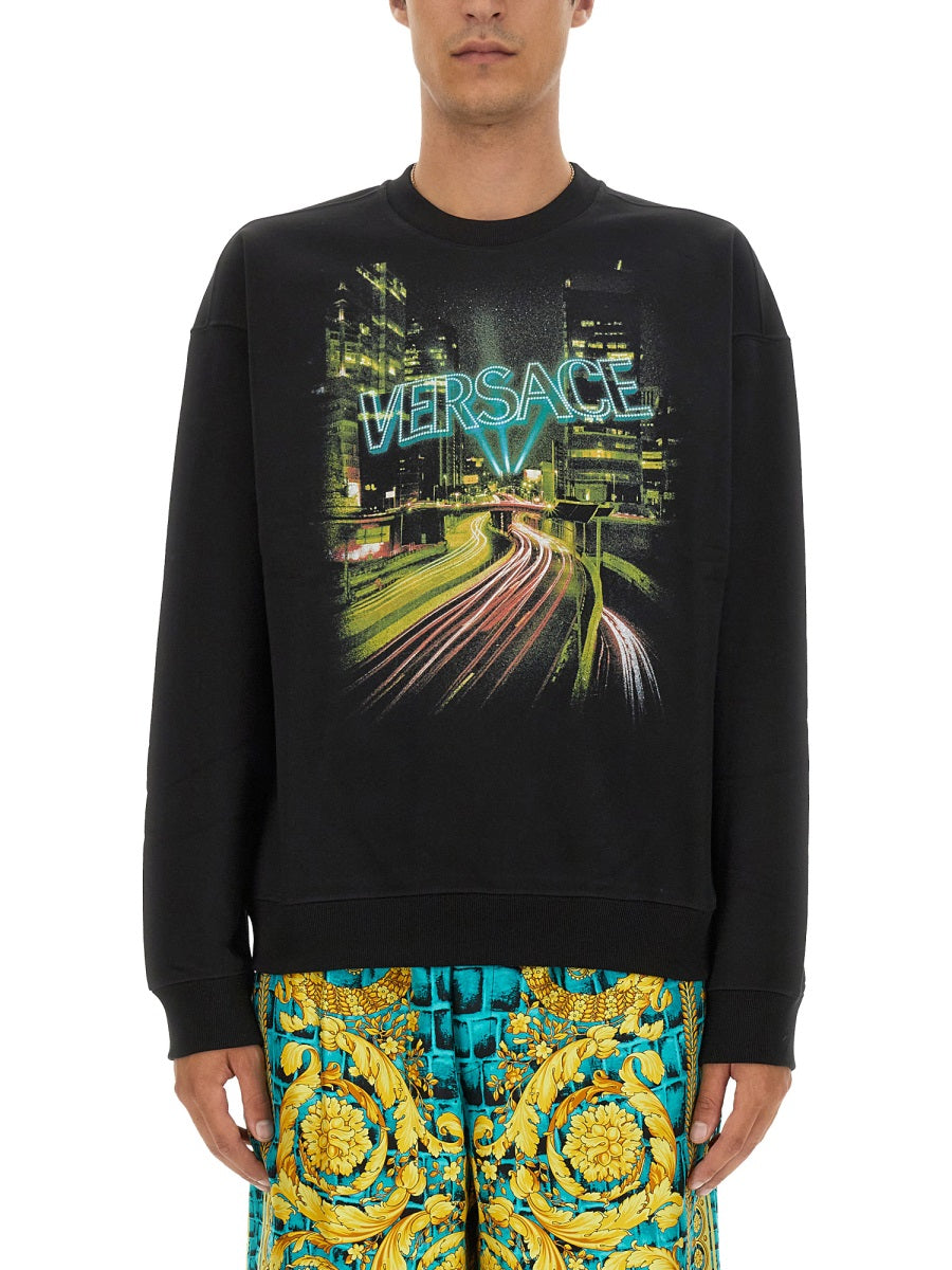 Versace Men Sweatshirt With Logo VERSACE