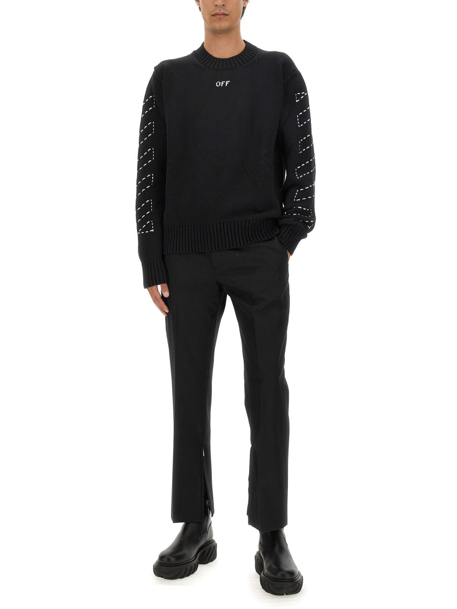 Off-White Men Wool Pants OFF-WHITE
