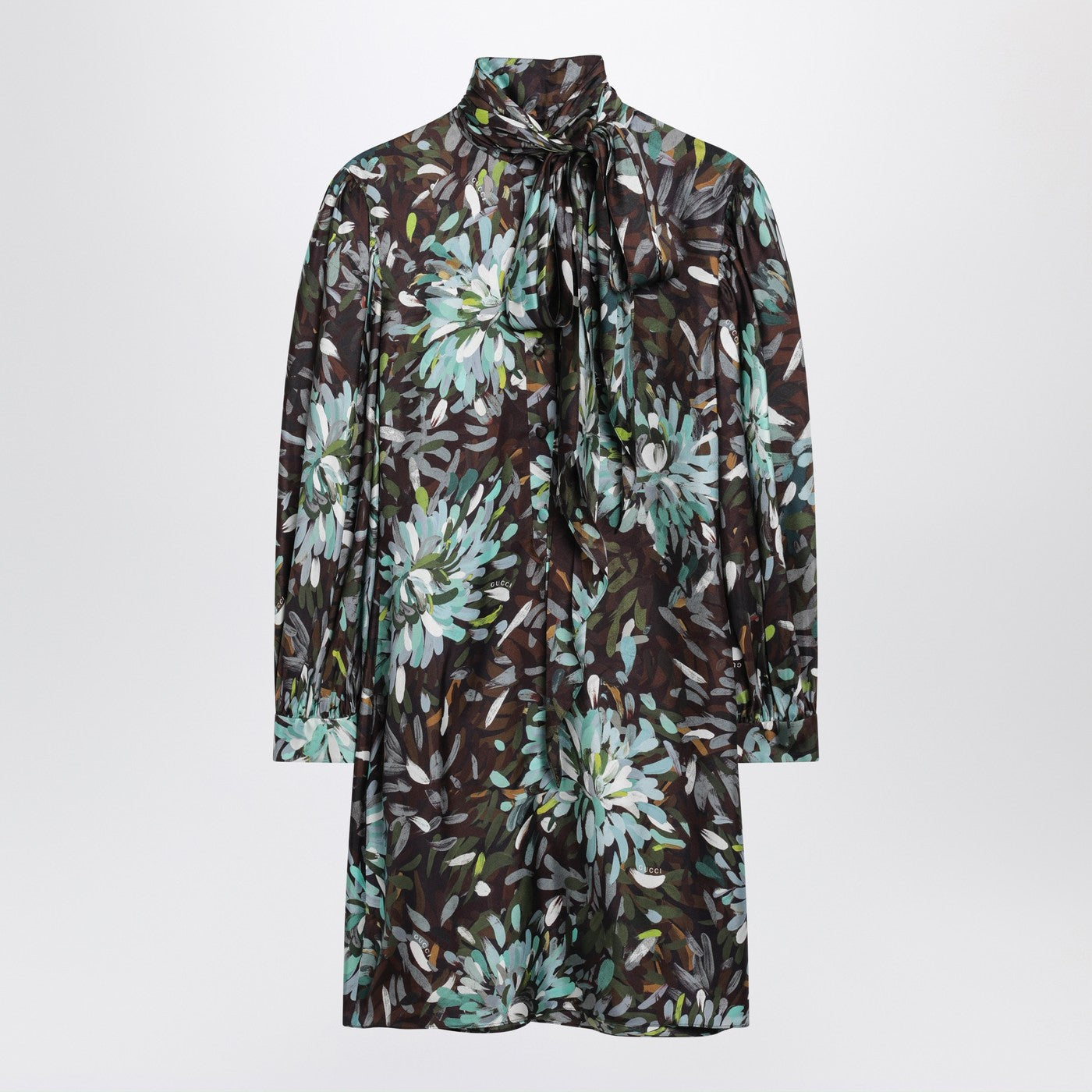 Gucci Printed Silk Twill Dress Women GUCCI