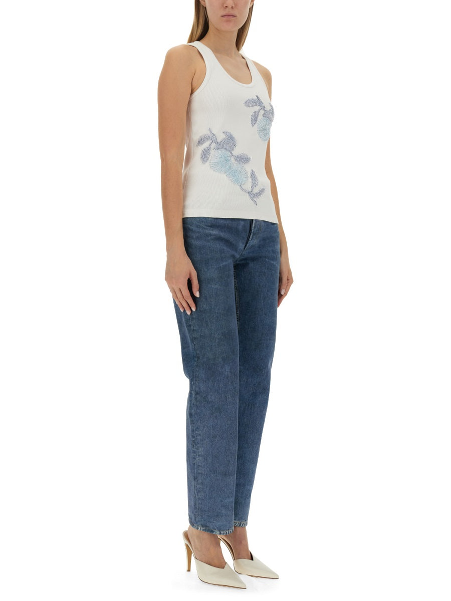 Bottega Veneta Women Embroidered Cotton Top BOTTEGA VENETA