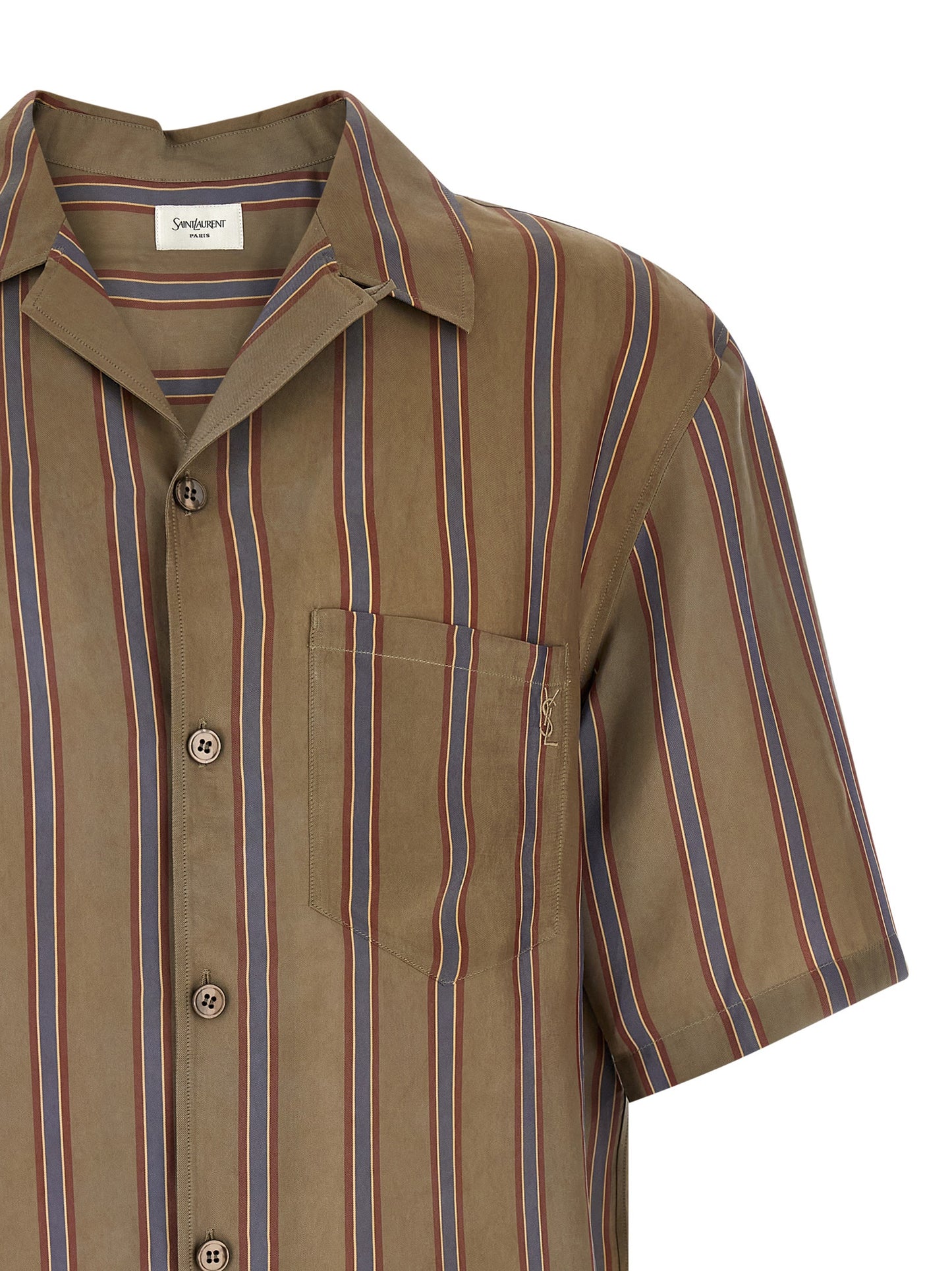 Saint Laurent Men 'Cassandre' Striped Shirt SAINT LAURENT