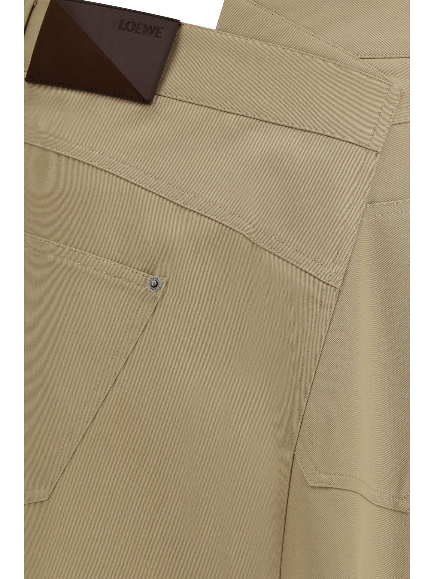 Loewe Women Asymmetric Cotton Skirt LOEWE