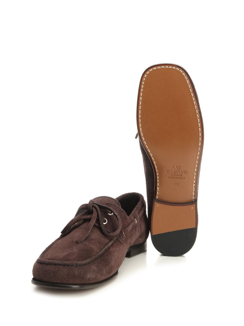 Valentino Garavani Men Suede Loafers With Logo VALENTINO GARAVANI