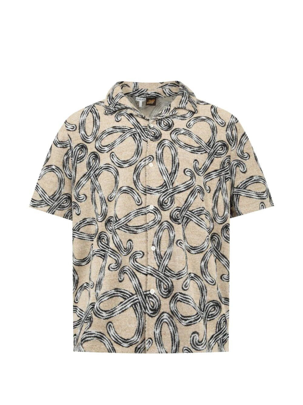 Loewe Paula's Ibiza Men Short-Sleeved Jacquard Cotton Terry Shirt LOEWE