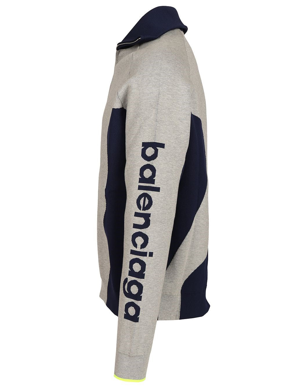 Balenciaga Men Knitted Cardigan With Zip Bodies BALENCIAGA