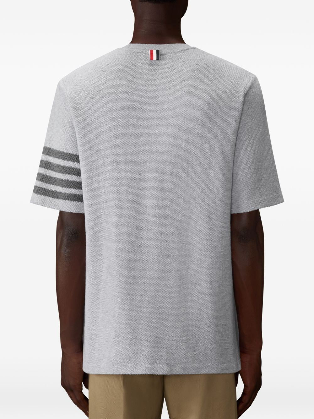 Thom Browne Men Short-Sleeved Cotton T-Shirt THOM BROWNE