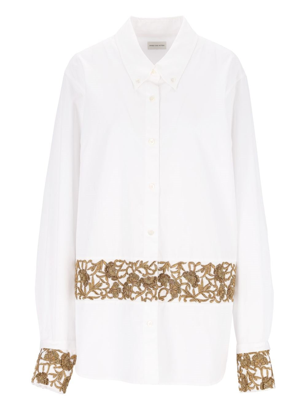 Dries Van Noten Women Shirt With Floral Embroidered Applications DRIES VAN NOTEN