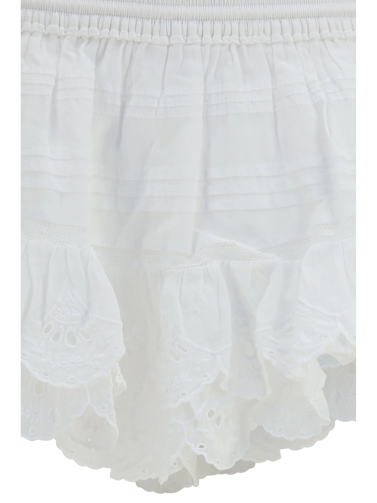 Marant Etoile Women Puria Shorts With Ruffles ISABEL MARANT ETOILE