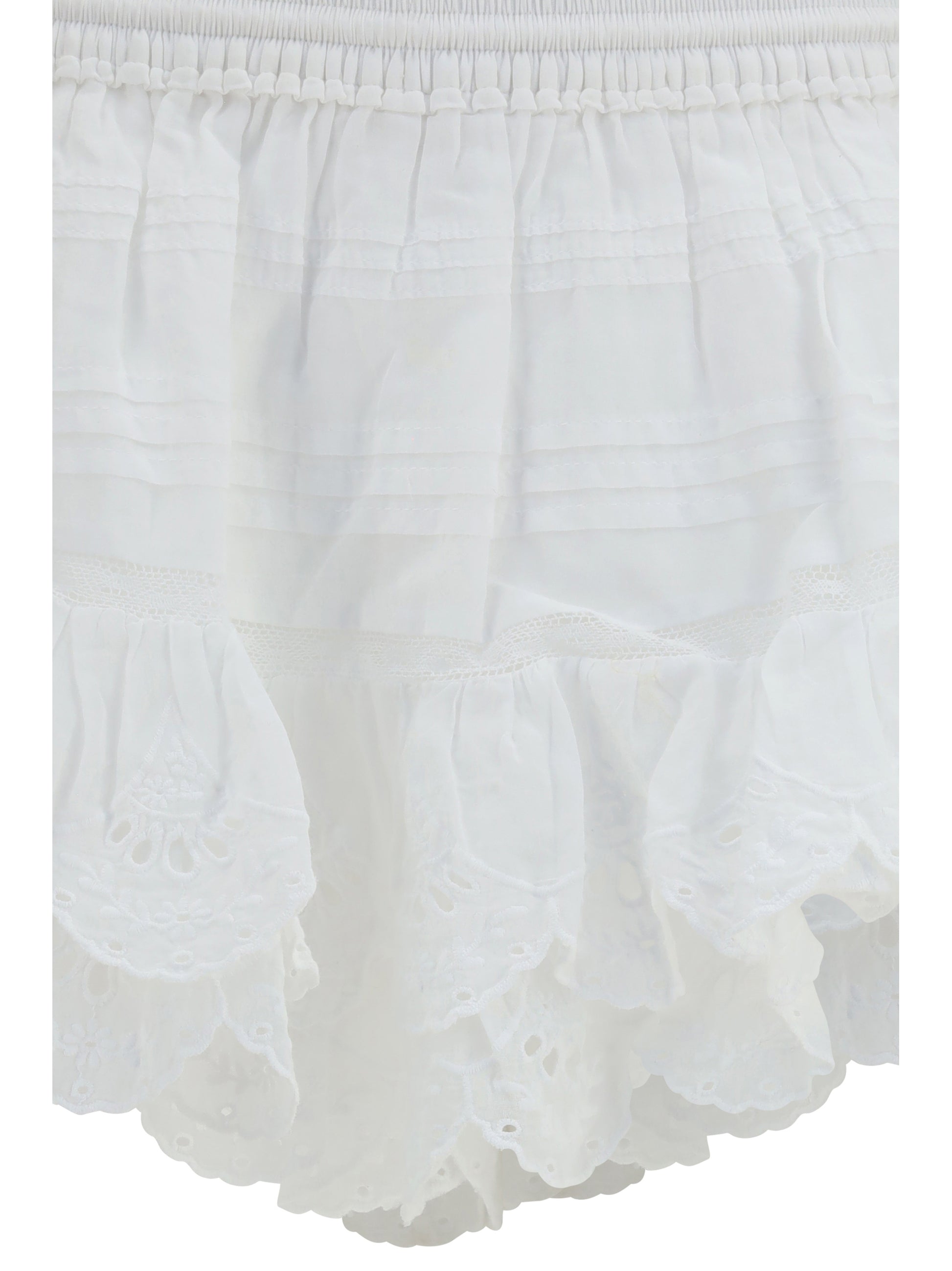 Marant Etoile Women Puria Shorts With Ruffles ISABEL MARANT ETOILE