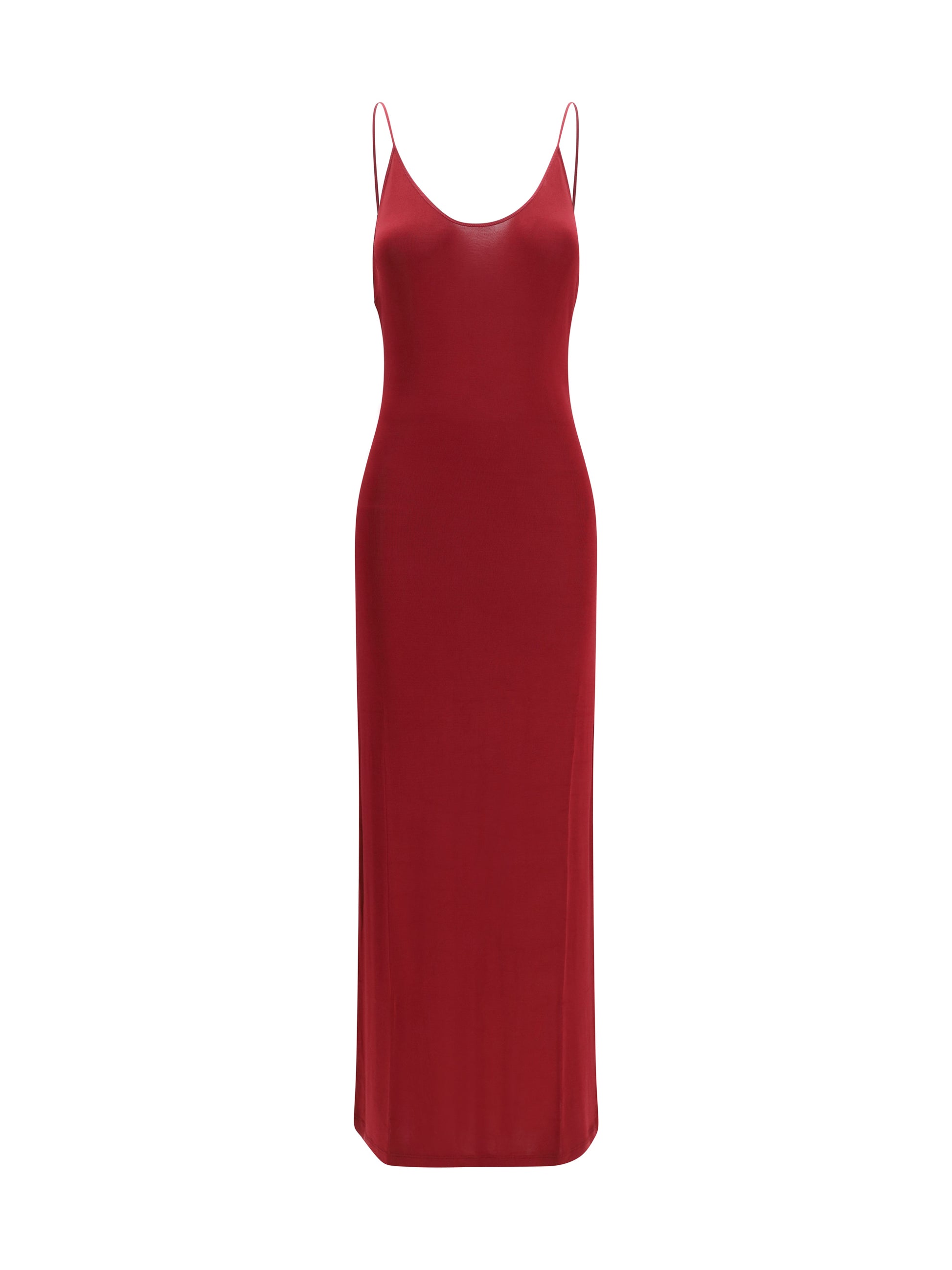 Saint Laurent Women Backless Knit Dress With Cassandre Chain SAINT LAURENT