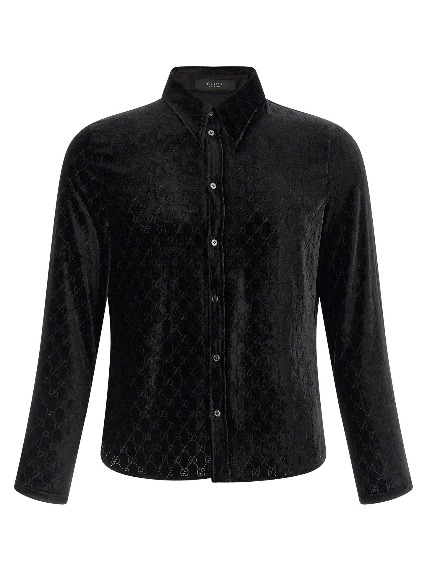 Gucci Men 'Gg' Velvet Shirt GUCCI