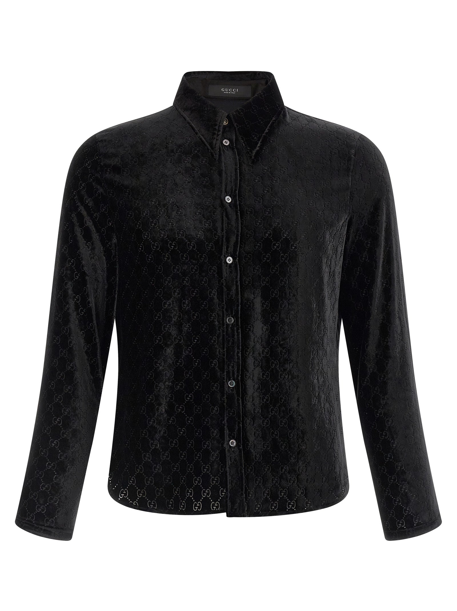 Gucci Men 'Gg' Velvet Shirt GUCCI