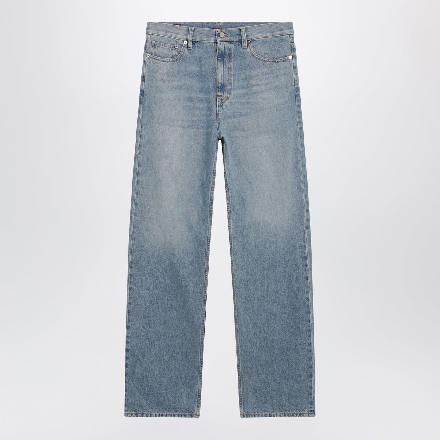 Gucci Light Blue Loose-Fit Washed Jeans Men GUCCI