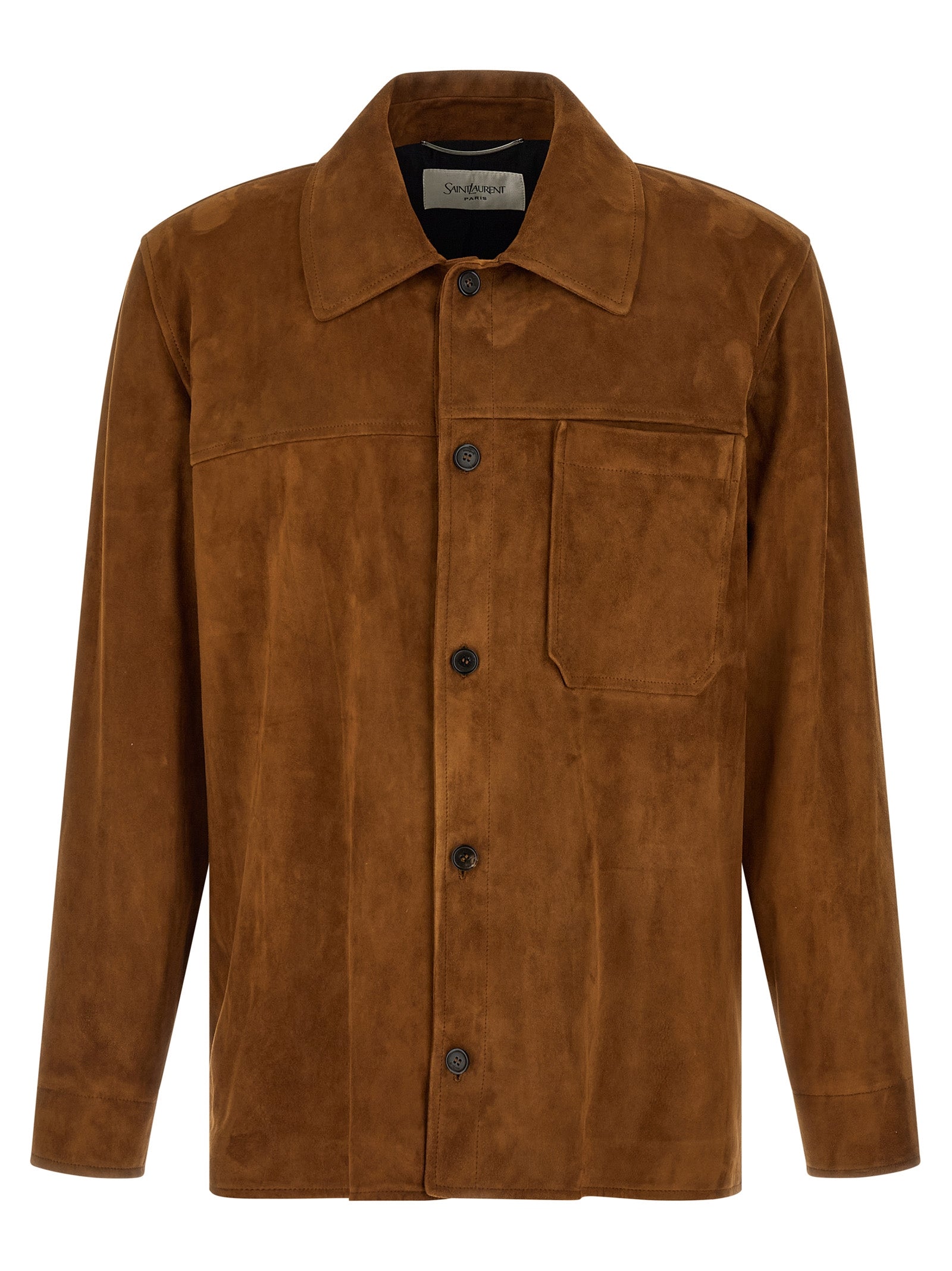 Saint Laurent Men Suede Overshirt SAINT LAURENT