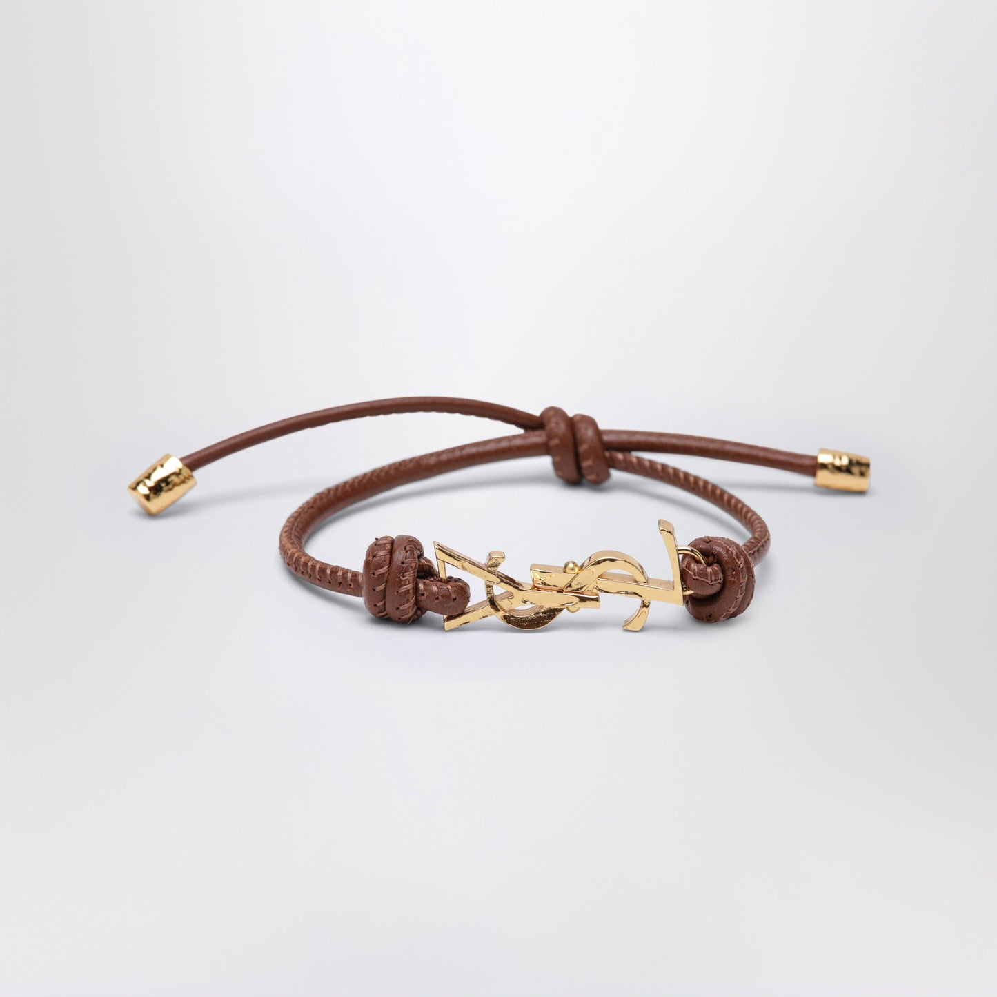 Saint Laurent Cassandre Leather Cord Bracelet Women SAINT LAURENT