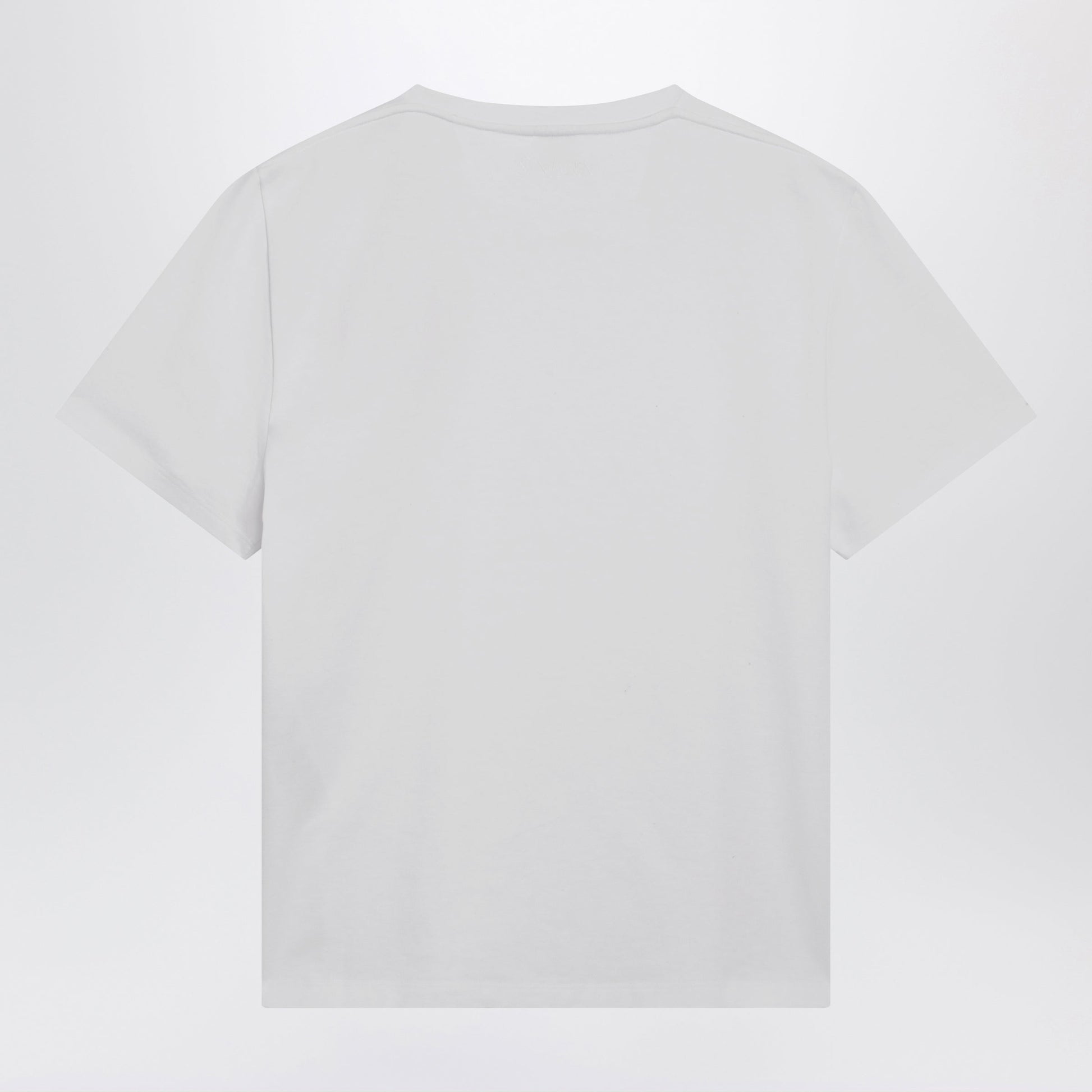Saint Laurent White Small Fit De Cotton T-Shirt Men SAINT LAURENT