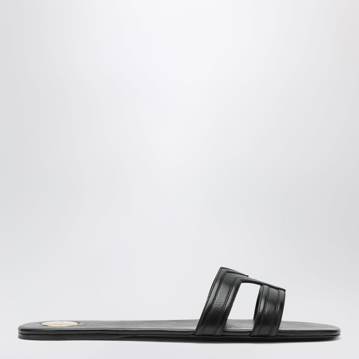 Saint Laurent Mabrouka Black Leather Sandals Women SAINT LAURENT