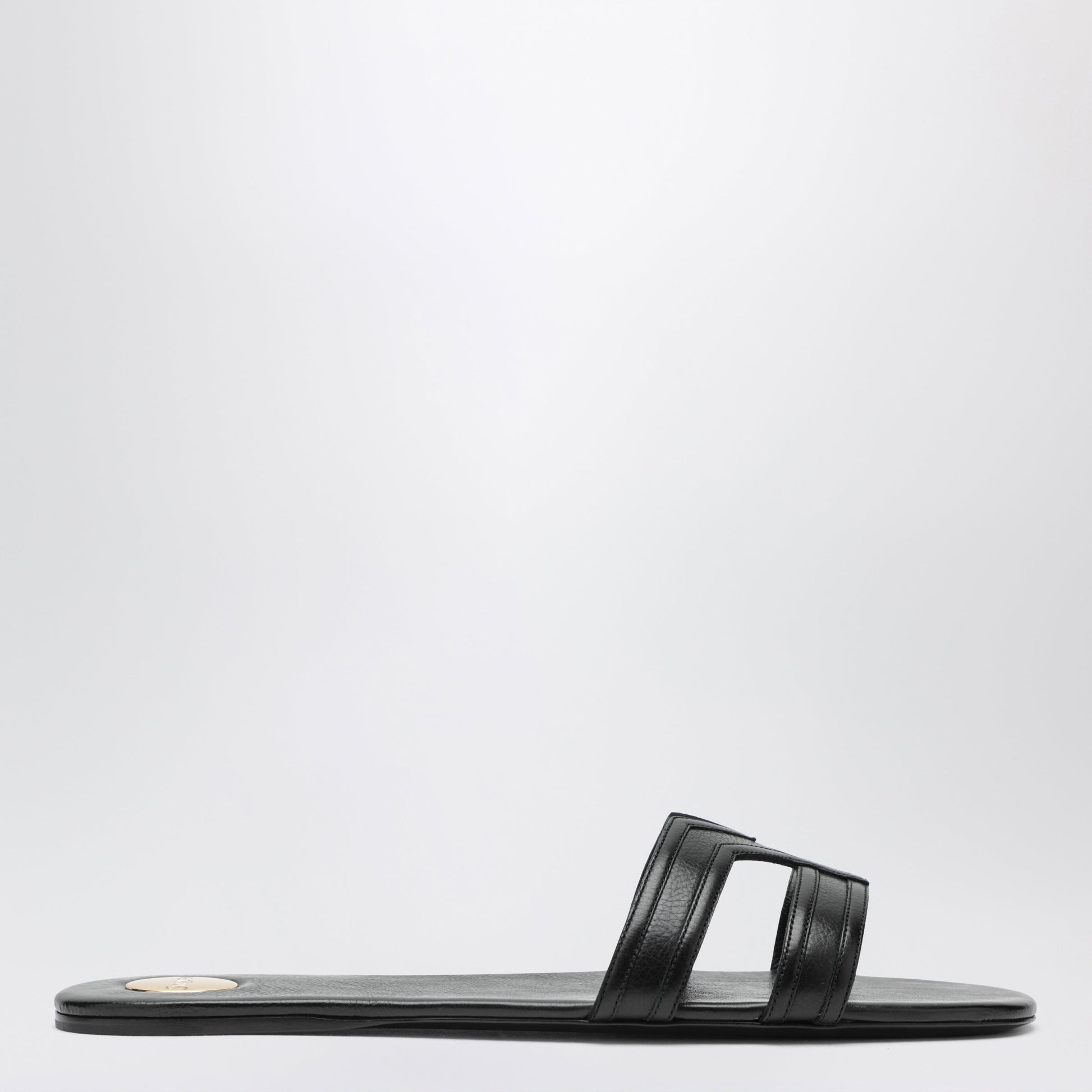 Saint Laurent Mabrouka Black Leather Sandals Women SAINT LAURENT