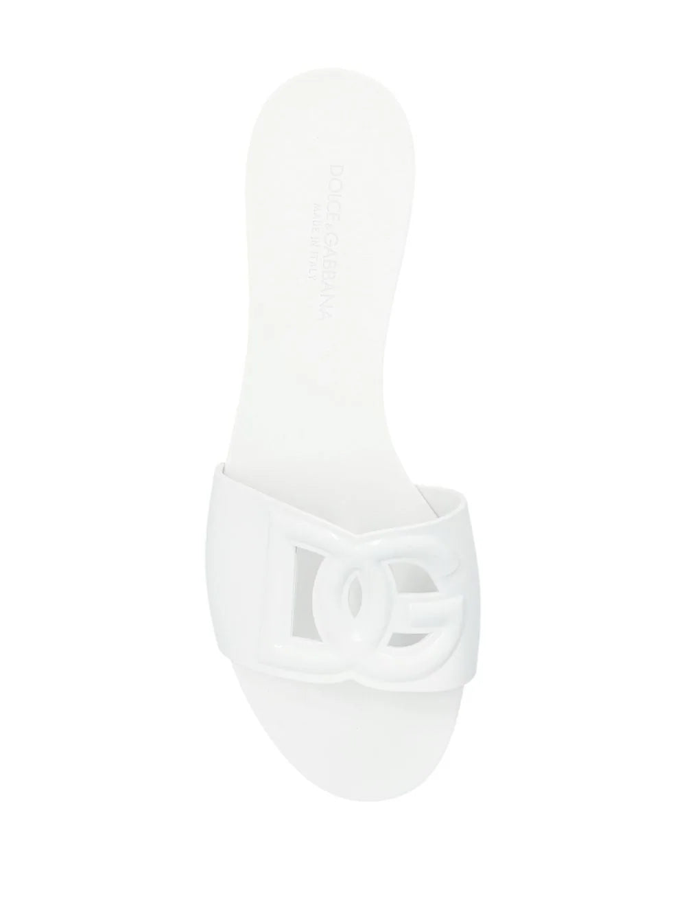 Dolce & Gabbana Women White Slide Sandals DOLCE & GABBANA