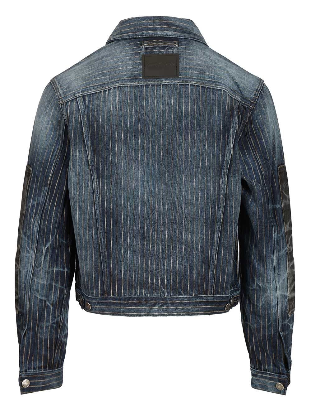 Acne Studios Men Patchwork Denim Jacket ACNE STUDIOS