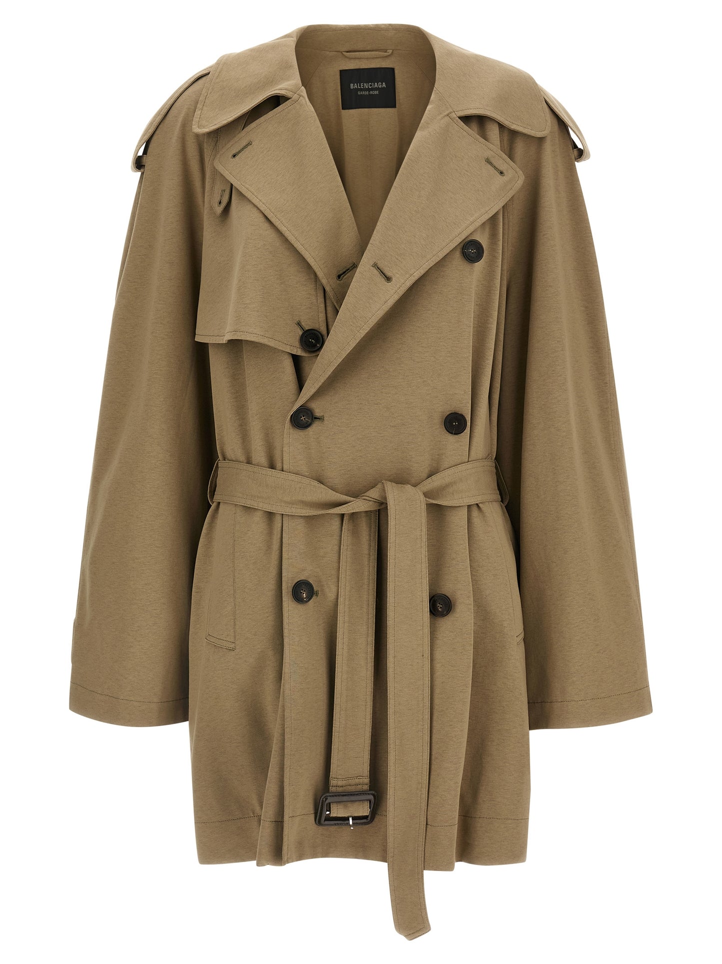 Balenciaga Women Cotton Trench Coat BALENCIAGA