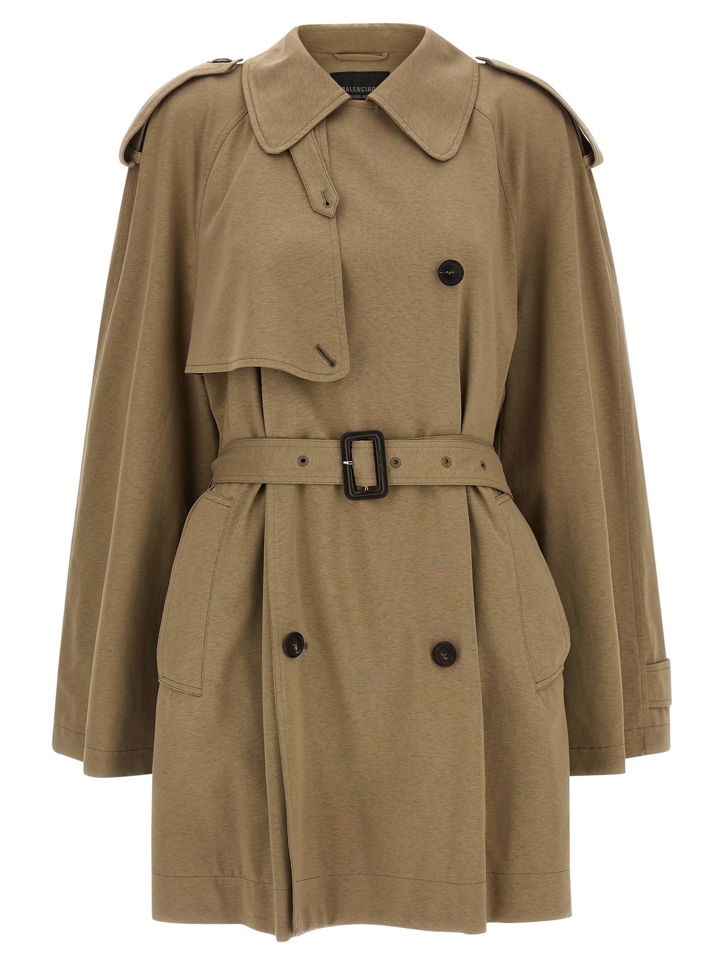 Balenciaga Women Cotton Trench Coat BALENCIAGA