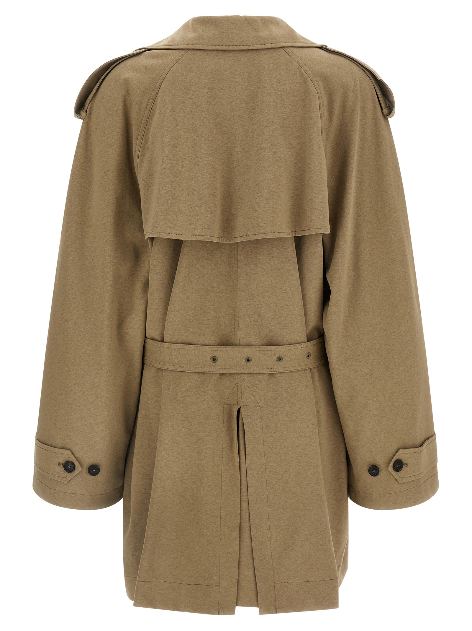 Balenciaga Women Cotton Trench Coat BALENCIAGA