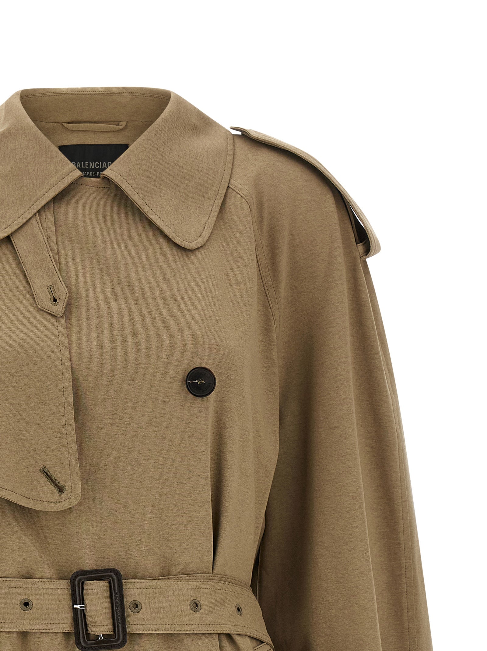 Balenciaga Women Cotton Trench Coat BALENCIAGA
