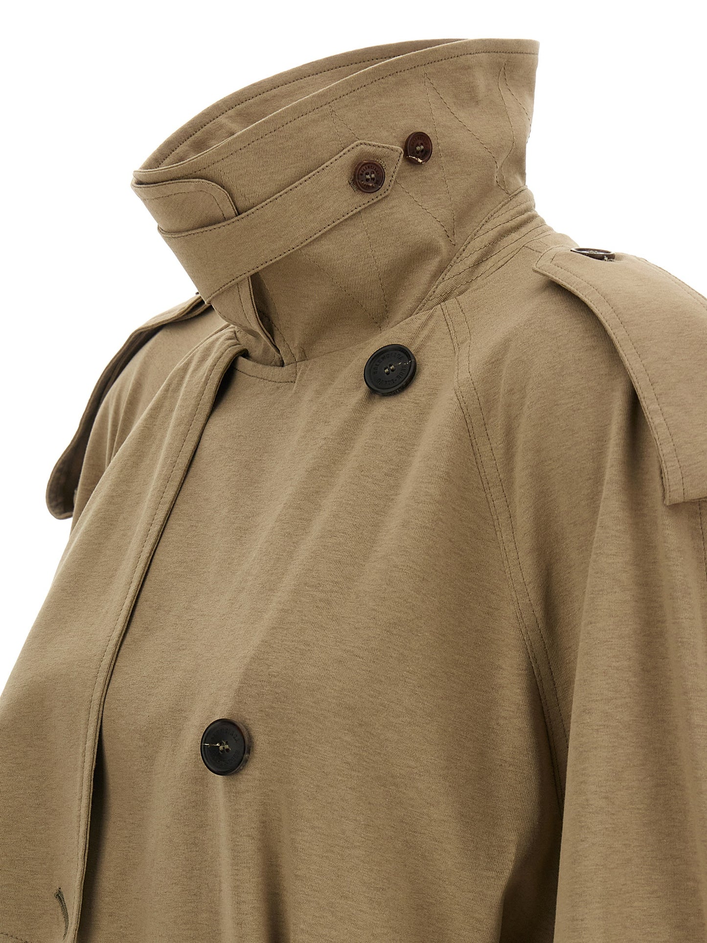 Balenciaga Women Cotton Trench Coat BALENCIAGA