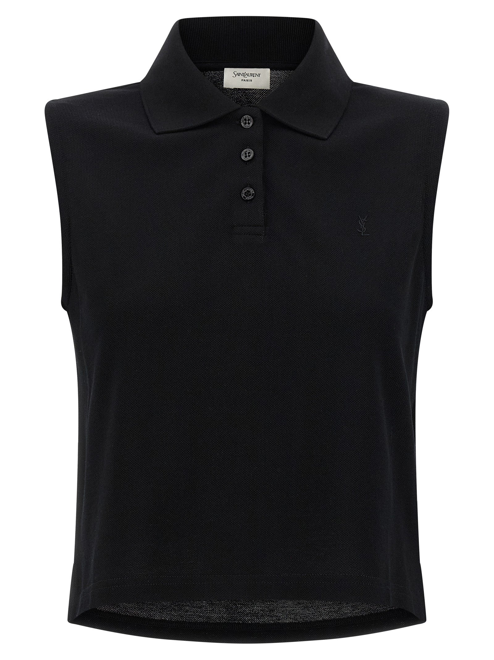 Saint Laurent Women 'Cassandre' Embroidered Polo Shirt SAINT LAURENT