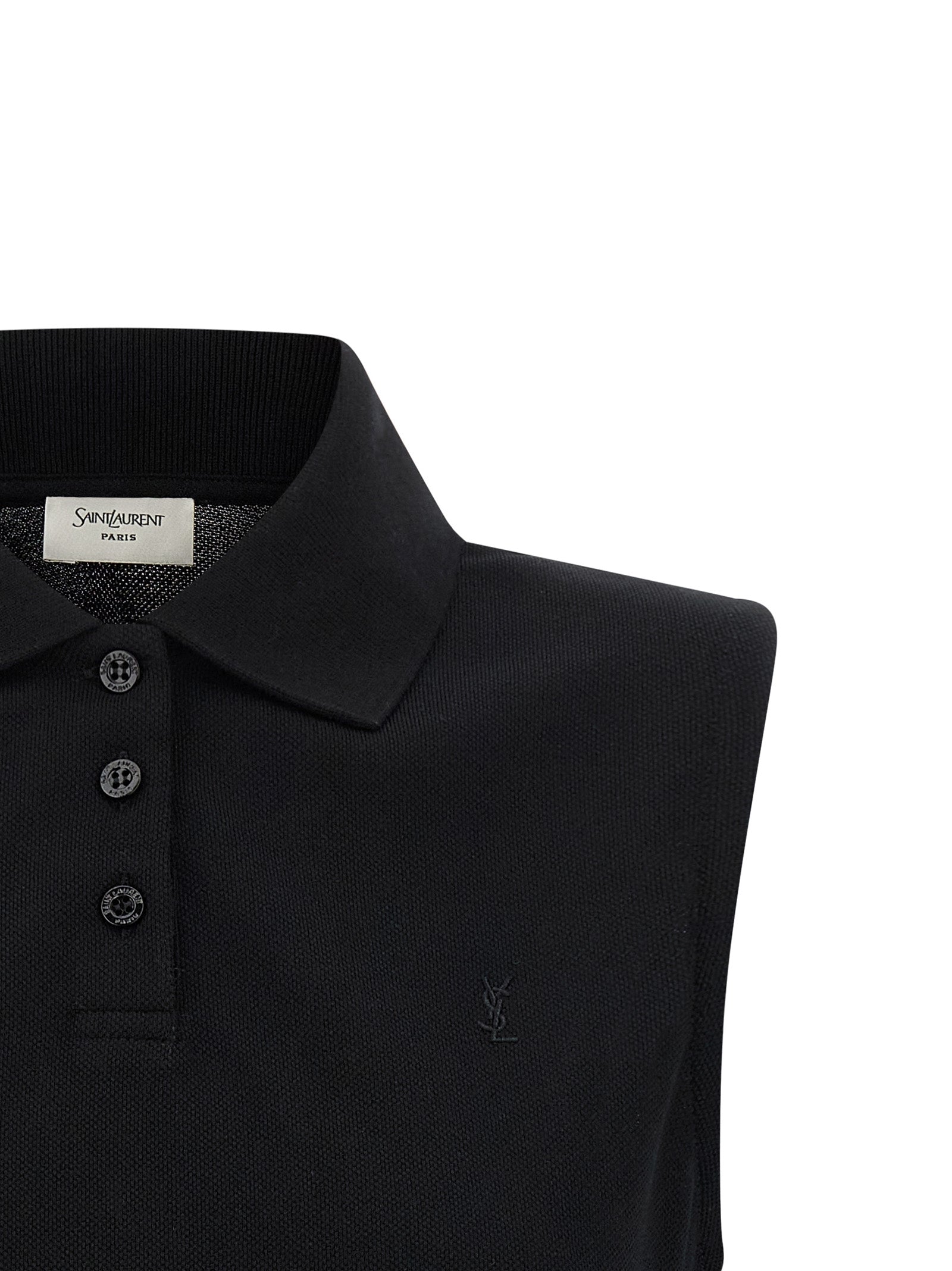 Saint Laurent Women 'Cassandre' Embroidered Polo Shirt SAINT LAURENT