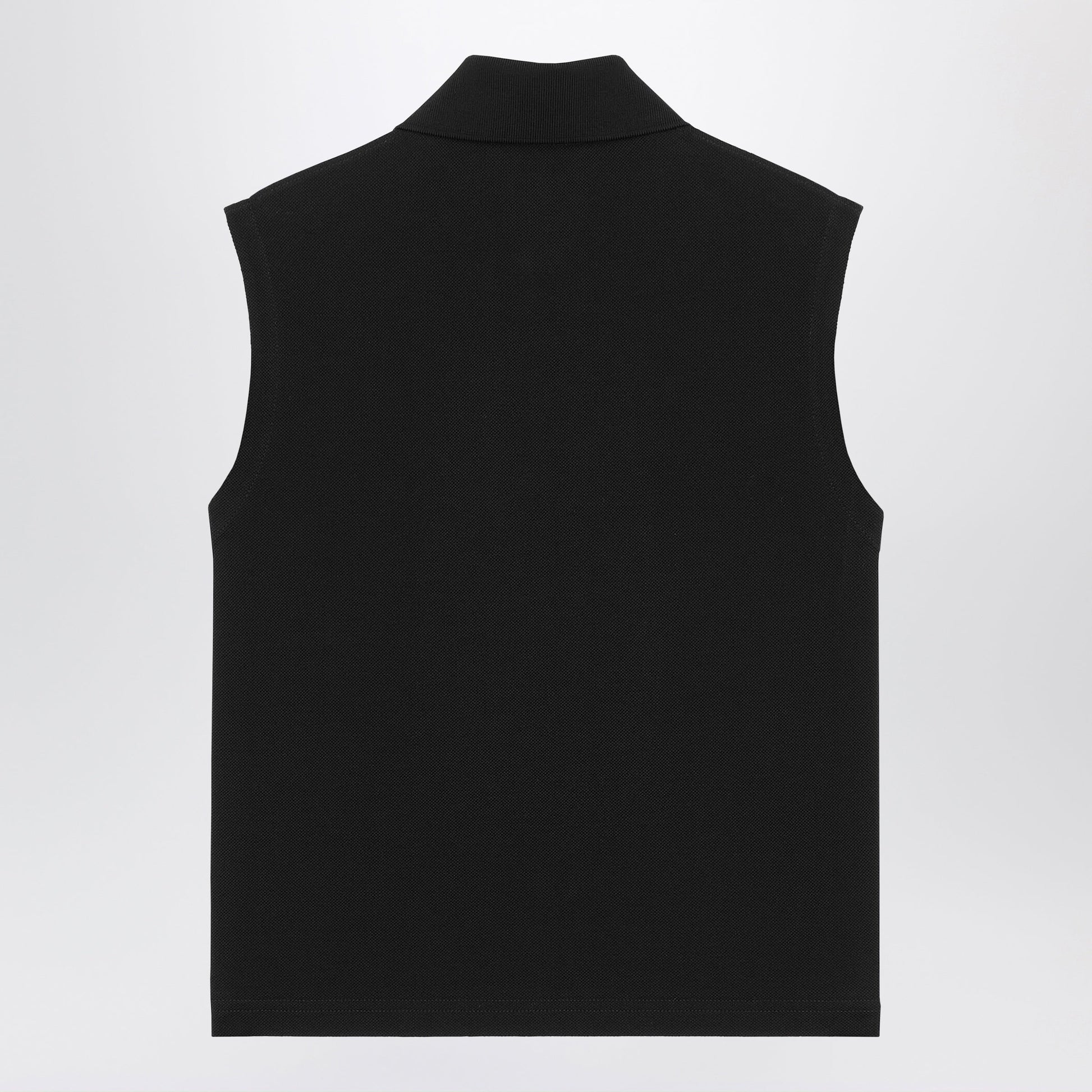 Saint Laurent Black Sleeveless Polo With Cassandre Logo Women SAINT LAURENT