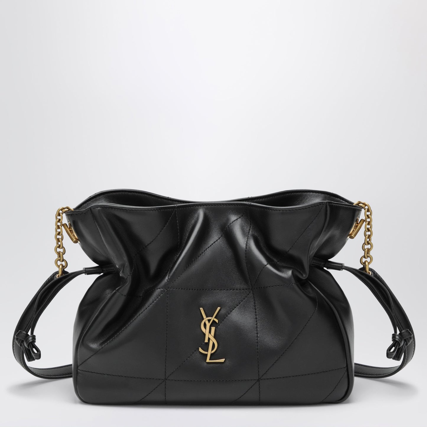 Saint Laurent Jamie Shoulder Pouch In Lambskin Leather, Black Women SAINT LAURENT